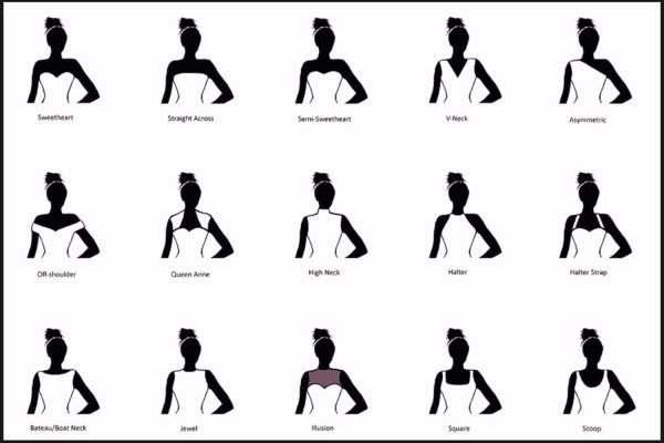 다양한 웨딩드레스 넥라인 알아보기